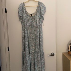 J Crew Floral Midi Dress